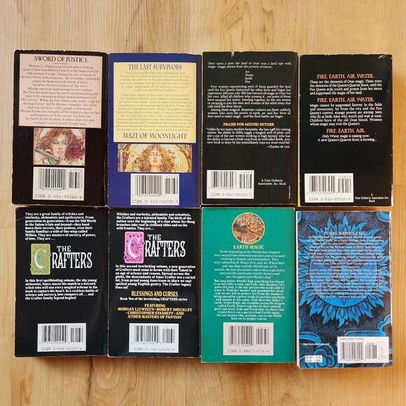 Lot of 8 Fantasy and Magic Books by Baudine, Snyder, Stasheff, Kellogg Paperback - Picture 3 of 6